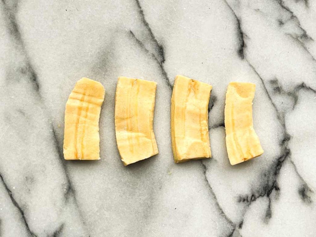 How to freeze plantains - planks